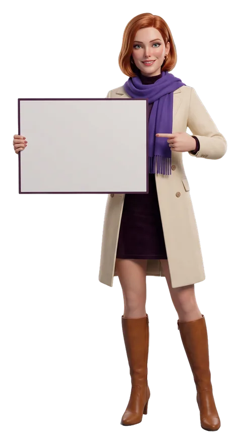 A woman holds up a board: 18 and over, carry valid ID
